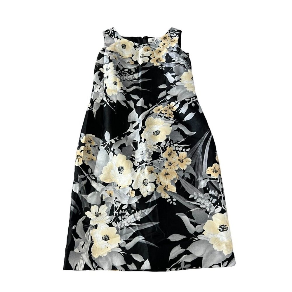 Le Suit A Line Sleeveless Sheath Dress Size 10 Floral
